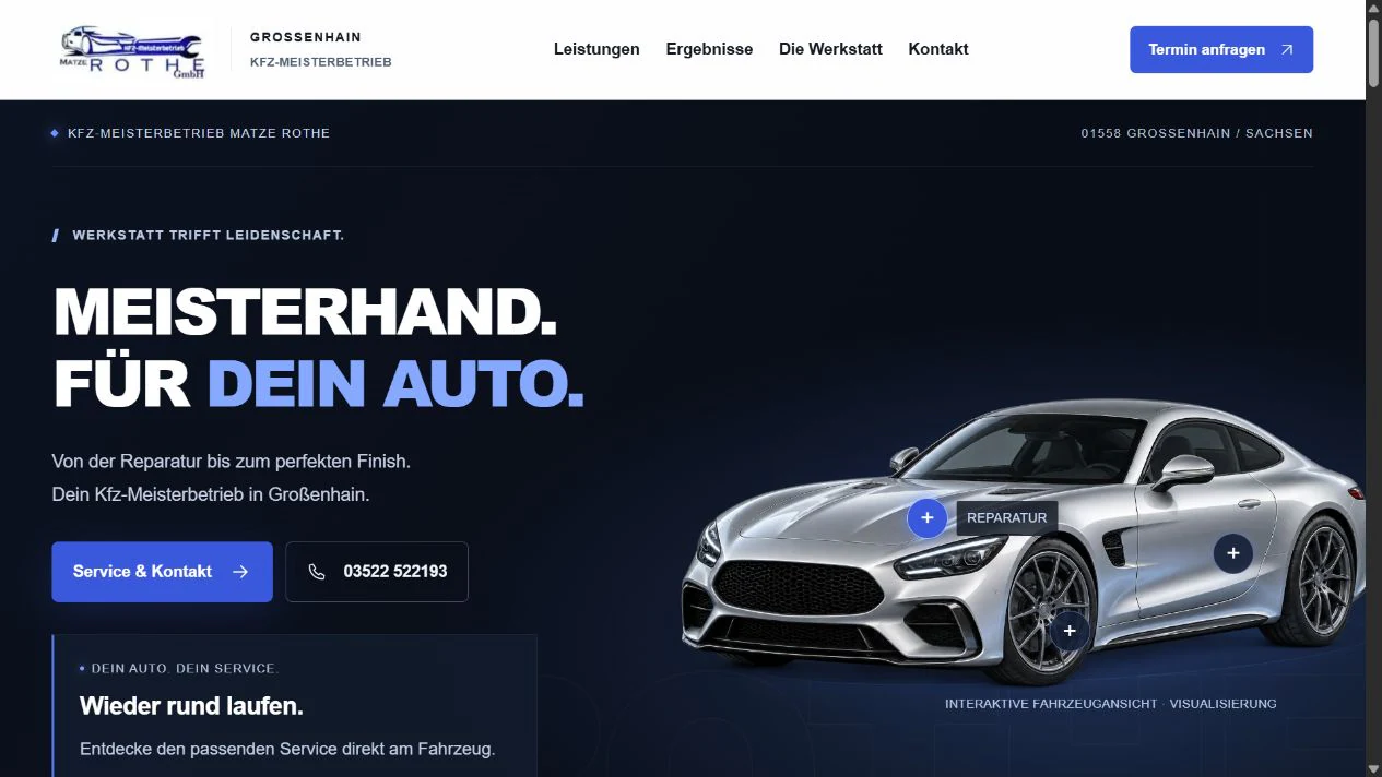 Matze Rothe – Website-Vorschau